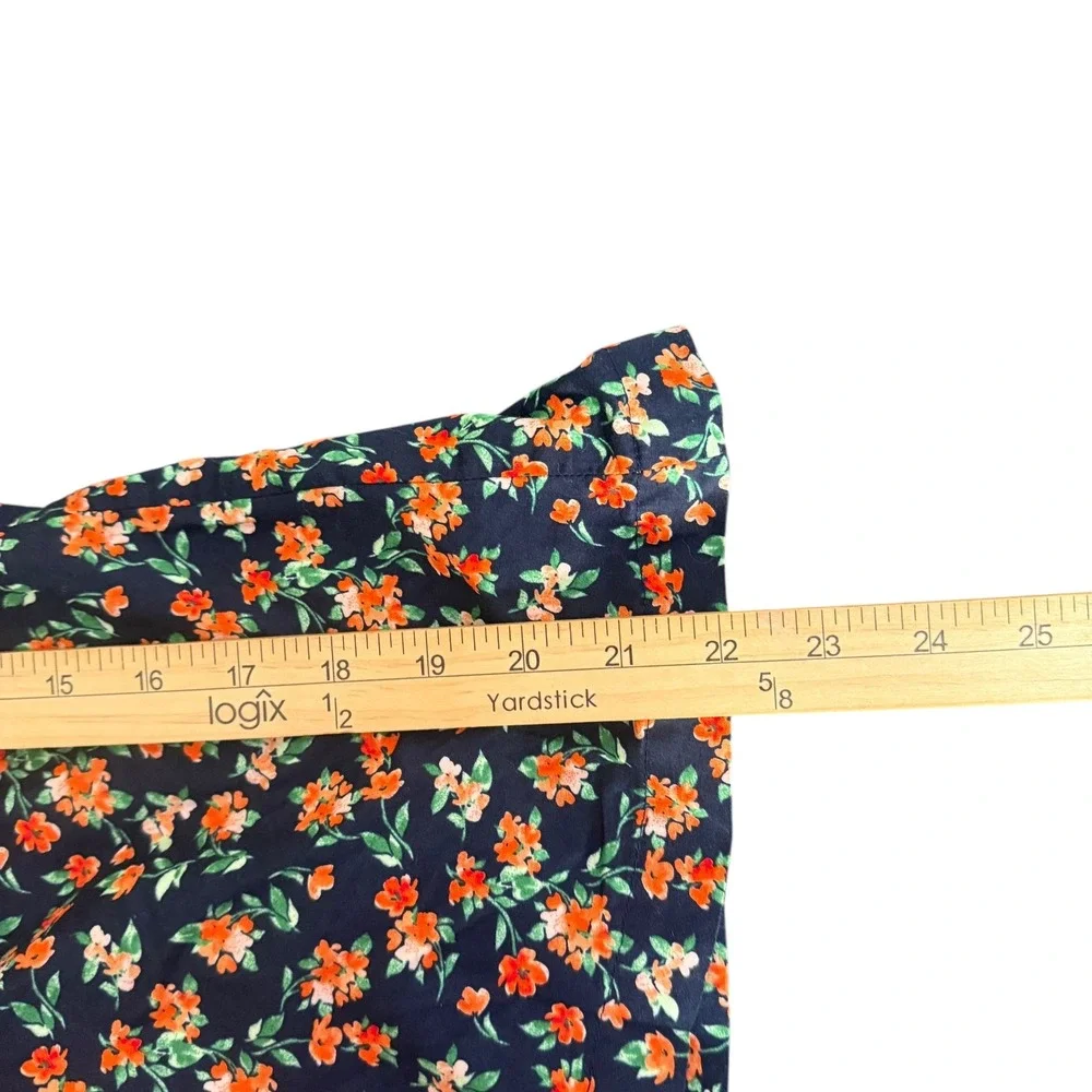 Old Navy Puff Sleeve Top Size M Smocked Floral Print Empire‎ Waist Cottage
